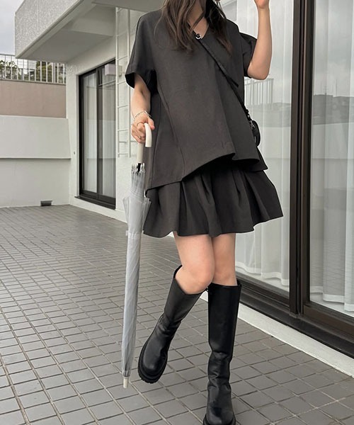 WILLFULLY（ウィルフリー）の「pocket design constructive kaftan tops（その他トップス・レディース・ブラック/チャコールグレー/ベージュ系その他・FREE）」の21枚目の写真