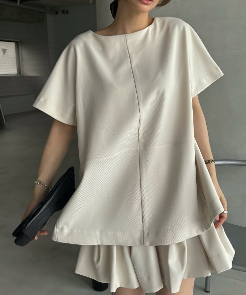 WILLFULLY（ウィルフリー）の「pocket design constructive kaftan tops（その他トップス・レディース・ブラック/チャコールグレー/ベージュ系その他・FREE）」の11枚目の写真