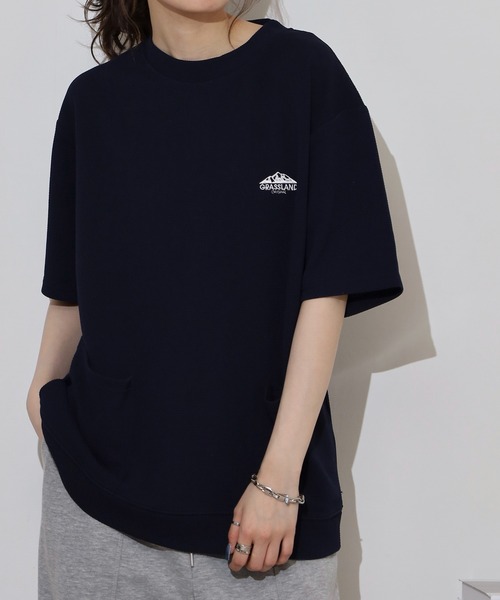 FUNALIVE(ファンアライブ)の「ドライ ダブルポケ ロゴ 半袖 Tシャツ(Tシャツ/カットソー・メンズ・ブラック/チャコールグレー/ネイビー/ホワイト・L/LL/M)」の4枚目の写真