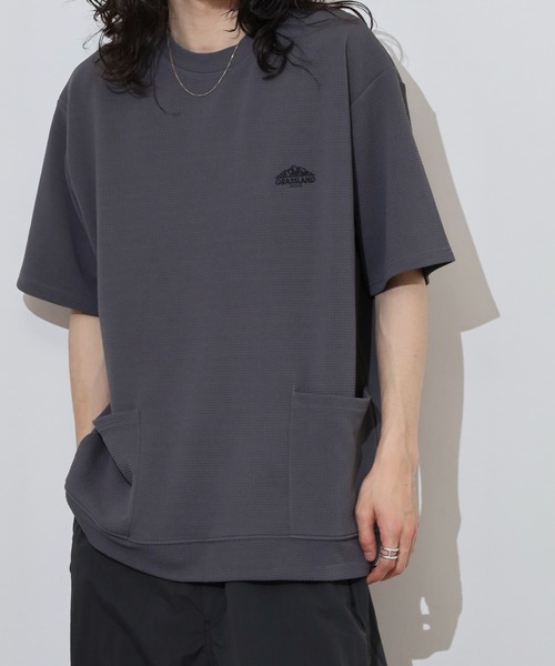FUNALIVE(ファンアライブ)の「ドライ ダブルポケ ロゴ 半袖 Tシャツ(Tシャツ/カットソー・メンズ・ブラック/チャコールグレー/ネイビー/ホワイト・L/LL/M)」の15枚目の写真
