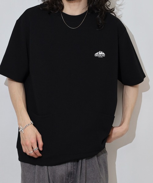 FUNALIVE(ファンアライブ)の「ドライ ダブルポケ ロゴ 半袖 Tシャツ(Tシャツ/カットソー・メンズ・ブラック/チャコールグレー/ネイビー/ホワイト・L/LL/M)」の9枚目の写真