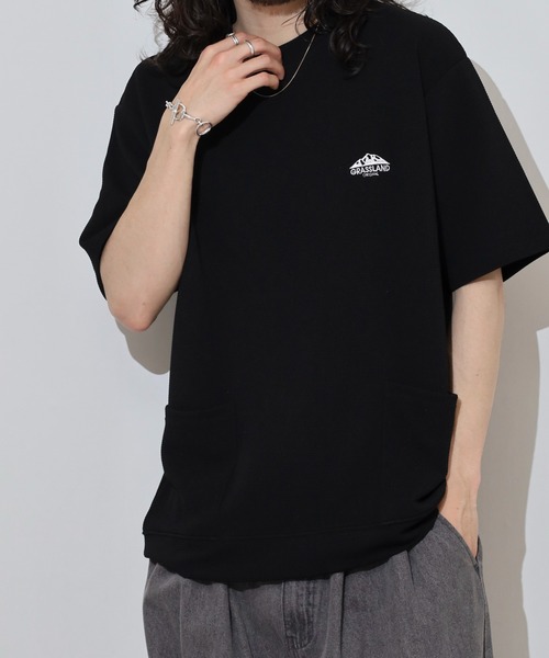 FUNALIVE(ファンアライブ)の「ドライ ダブルポケ ロゴ 半袖 Tシャツ(Tシャツ/カットソー・メンズ・ブラック/チャコールグレー/ネイビー/ホワイト・L/LL/M)」の10枚目の写真