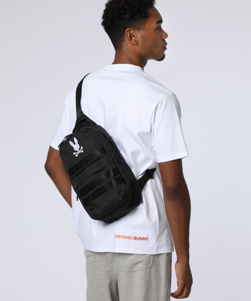 Psycho Bunny（サイコバニー）の「CORDURA fabric スリングバッグ（ショルダーバッグ・メンズ・ブラック・FREE）」の3枚目の写真