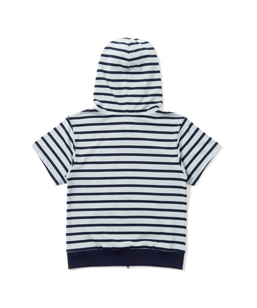 HTH(エイチティーエイチ)の「Assort Short sleeve zip hoodie(パーカー・レディース・パープル/グレー/マスタード・フリー)」の13枚目の写真