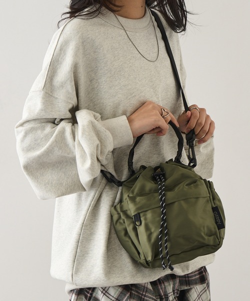 セール】【GERRY】巾着型ドローストリングミニショルダーバッグ R1762