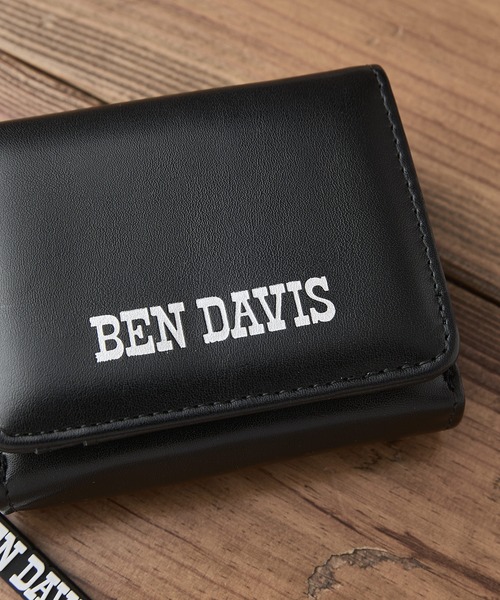 BEN DAVIS(ベンデイビス)の「【BEN DAVIS/ベンデイビス】【手のひらサイズで完結】3つ折り財布 ミニウォレット 独立コインケース 軽い・コンパクト ユニセックス(財布・メンズ・ブラック・FREE)」の3枚目の写真
