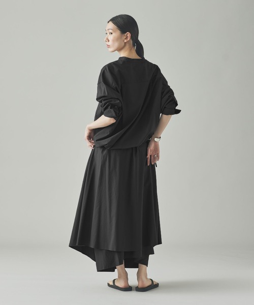 Curensology（カレンソロジー）の「Curensology(カレンソロジー)/コットンサテンスカート（スカート・レディース・グレー/ネイビー・FREE）」の14枚目の写真