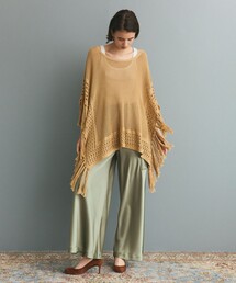 GRACE CLASS（グレースクラス）の「ニットフリンジケープ（ニット/セーター）」