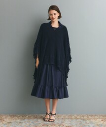 GRACE CLASS（グレースクラス）の「ニットフリンジケープ（ニット/セーター）」