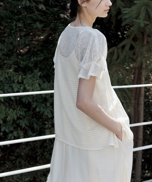 tageechita（タジチタ）の「【tageechita】レイヤードデザイン キャミワンピース（ワンピース・レディース・ライトベージュ・S/M/L）」の15枚目の写真