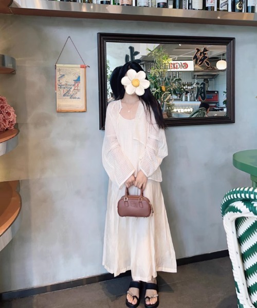 tageechita（タジチタ）の「【tageechita】レイヤードデザイン キャミワンピース（ワンピース・レディース・ライトベージュ・S/M/L）」の21枚目の写真