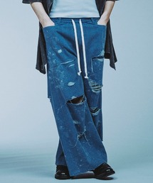 NO ID. パンツ 30%OFF【NO ID.(ノーアイディー)】 ｲｰｼﾞｰﾊﾞｷﾞｰﾊﾟﾗｼｭｰﾄﾄﾗｳｻﾞｰｽﾞ