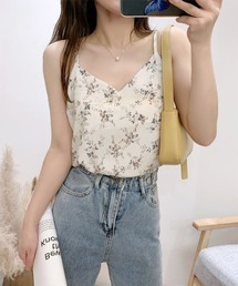 urge：（アージコロン ）の「【URGE：】花柄 Vネック キャミソール（キャミソール）」