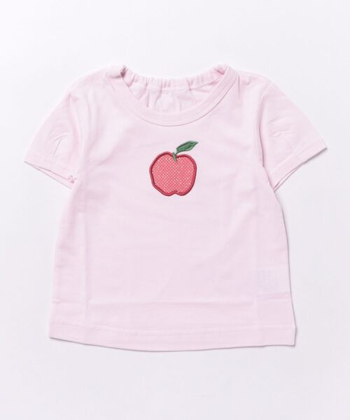 HAKKA BABY（ハッカベビー）の「[ベビー]シャーベットカラーアップリケ接触冷感Tシャツ（Tシャツ/カットソー・キッズ・ホワイト/ピンク/イエロー/パープル/ライトブルー・L）」の5枚目の写真