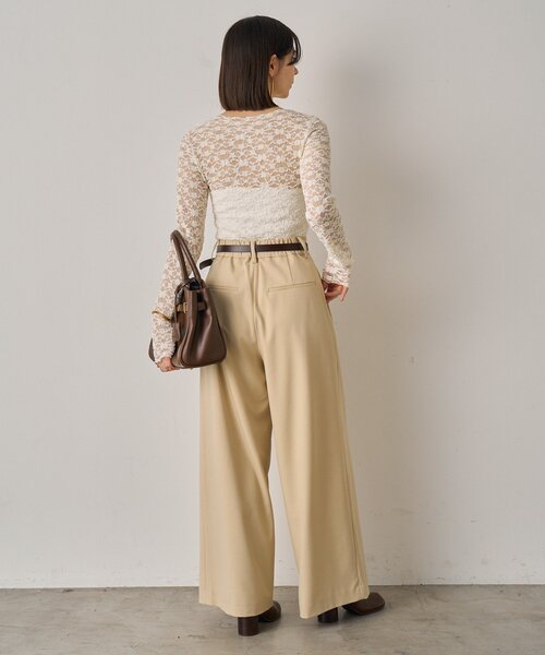 LOUNGEDRESS（ラウンジドレス）の「3タックワイドパンツ（その他パンツ・レディース・モカ/ブラック/ライトベージュ・SMALL/MEDIUM）」の20枚目の写真