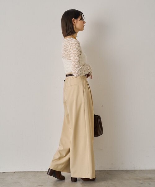 LOUNGEDRESS（ラウンジドレス）の「3タックワイドパンツ（その他パンツ・レディース・モカ/ブラック/ライトベージュ・SMALL/MEDIUM）」の21枚目の写真