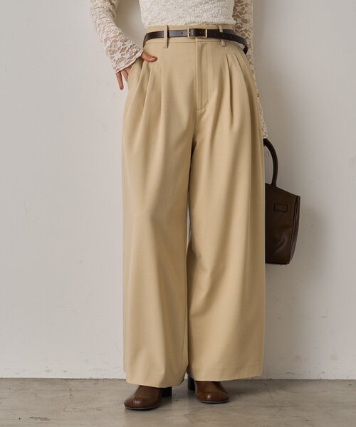 LOUNGEDRESS（ラウンジドレス）の「3タックワイドパンツ（その他パンツ・レディース・モカ/ブラック/ライトベージュ・SMALL/MEDIUM）」の22枚目の写真