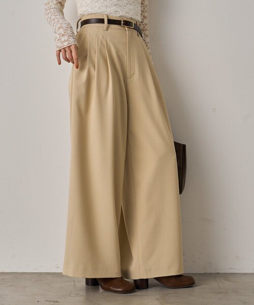 【Loungedress】 ラウンジドレス チノタックパンツ 新品未使用 Loungedress - 【未使用】Loungedress コクーンチノパンツの通販