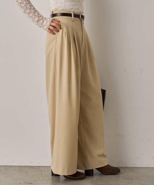 セール】3タックワイドパンツ（その他パンツ）｜LOUNGEDRESS（ラウンジ