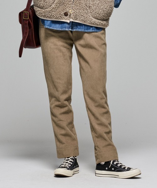 KRIFF MAYER Lady's Collection(クリフメイヤーレディースコレクション)の「【暖パン】裏フリースコーデュロイベイカーパンツ(その他パンツ・レディース・ブラック/オリーブ/ブラウン/ベージュ/ワインレッド・MEDIUM/LARGE)」の13枚目の写真