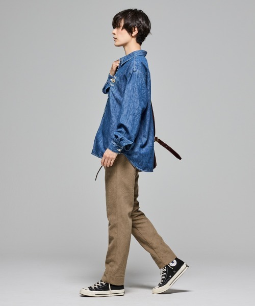 KRIFF MAYER Lady's Collection(クリフメイヤーレディースコレクション)の「【暖パン】裏フリースコーデュロイベイカーパンツ(その他パンツ・レディース・ブラック/オリーブ/ブラウン/ベージュ/ワインレッド・MEDIUM/LARGE)」の15枚目の写真