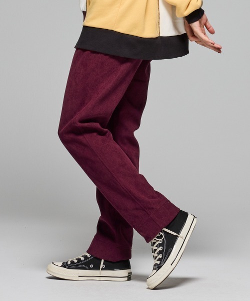 KRIFF MAYER Lady's Collection(クリフメイヤーレディースコレクション)の「【暖パン】裏フリースコーデュロイベイカーパンツ(その他パンツ・レディース・ブラック/オリーブ/ブラウン/ベージュ/ワインレッド・MEDIUM/LARGE)」の17枚目の写真
