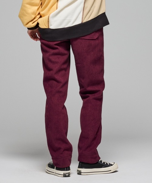 KRIFF MAYER Lady's Collection(クリフメイヤーレディースコレクション)の「【暖パン】裏フリースコーデュロイベイカーパンツ(その他パンツ・レディース・ブラック/オリーブ/ブラウン/ベージュ/ワインレッド・MEDIUM/LARGE)」の18枚目の写真