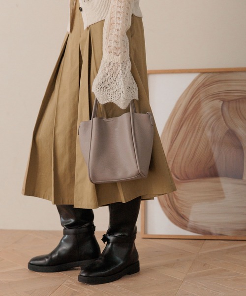 LOWRYS FARM(ローリーズファーム)の「ポーチツキ2PBAG/M 578359(ショルダーバッグ・レディース・チャコールグレー/ブラック/グリーン/アイボリー/ピンク・FREE)」の3枚目の写真