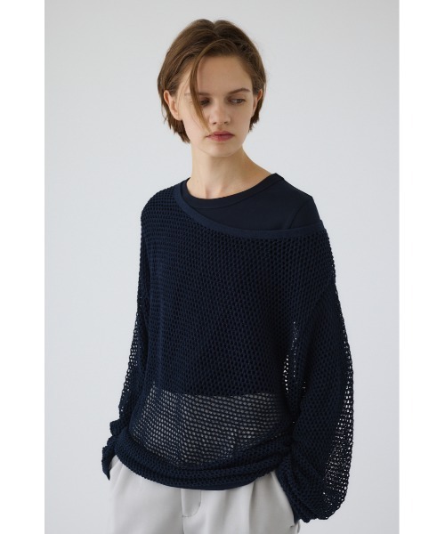 See through long sleeve tops シースルーロングスリーブトップス