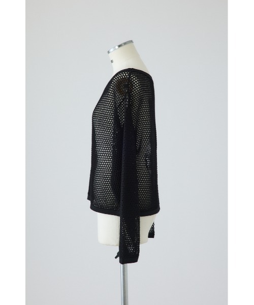 RIM.ARK(リムアーク)の「See through long sleeve tops シースルーロングスリーブトップス(ニット/セーター・レディース・ネイビー/ライトブルー/ブラック・FREE)」の13枚目の写真