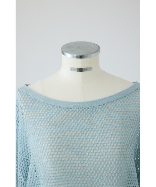 RIM.ARK(リムアーク)の「See through long sleeve tops シースルーロングスリーブトップス(ニット/セーター・レディース・ネイビー/ライトブルー/ブラック・FREE)」の20枚目の写真