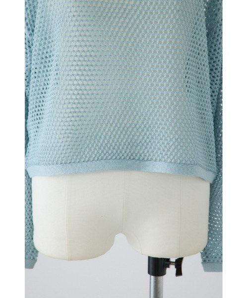RIM.ARK(リムアーク)の「See through long sleeve tops シースルーロングスリーブトップス(ニット/セーター・レディース・ネイビー/ライトブルー/ブラック・FREE)」の21枚目の写真