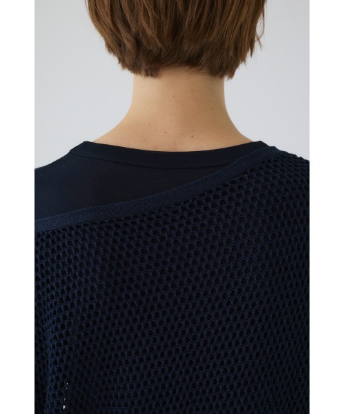 RIM.ARK(リムアーク)の「See through long sleeve tops シースルーロングスリーブトップス(ニット/セーター・レディース・ネイビー/ライトブルー/ブラック・FREE)」の10枚目の写真