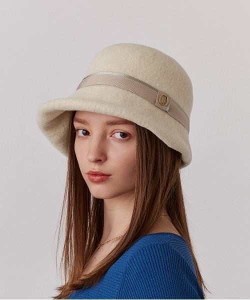 Chapeau d' O（シャポードオー）の「Chapeau d' O  Basque Breton / シャポードオー（ハット・レディース・ブラック/ホワイト/ベージュ・S(56cm)/M/57.5cm）」の6枚目の写真