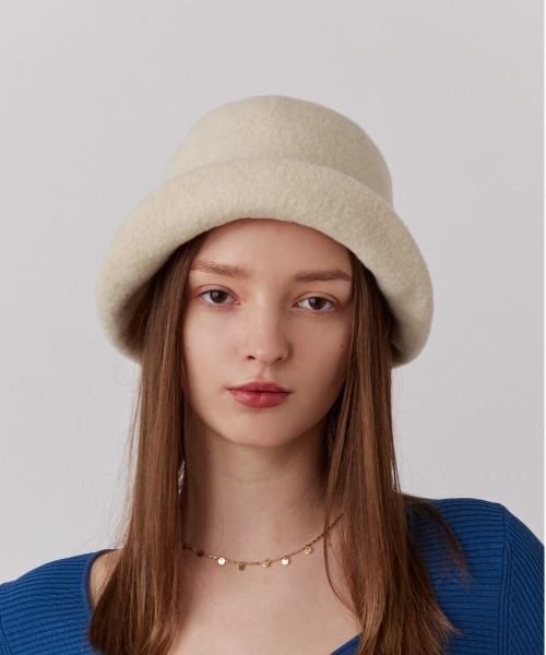 Chapeau d' O（シャポードオー）の「Chapeau d' O  Basque Breton / シャポードオー（ハット・レディース・ブラック/ホワイト/ベージュ・S(56cm)/M/57.5cm）」の9枚目の写真