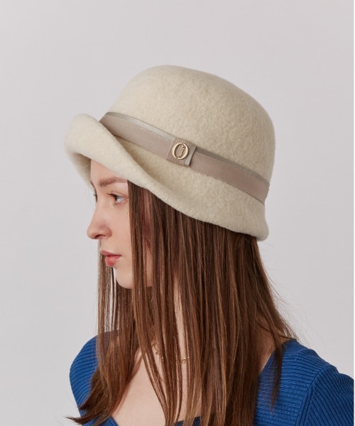 Chapeau d' O（シャポードオー）の「Chapeau d' O  Basque Breton / シャポードオー（ハット・レディース・ブラック/ホワイト/ベージュ・S(56cm)/M/57.5cm）」の11枚目の写真