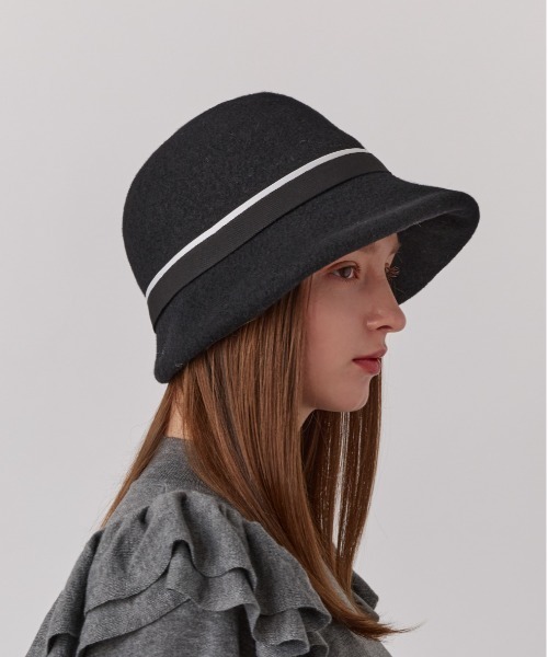 Chapeau d' O（シャポードオー）の「Chapeau d' O  Basque Breton / シャポードオー（ハット・レディース・ブラック/ホワイト/ベージュ・S(56cm)/M/57.5cm）」の19枚目の写真