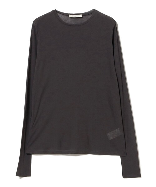 Demi-Luxe BEAMS(デミルクス ビームス)の「シアーコットン ロングスリーブT(Tシャツ/カットソー・レディース・チャコールグレー/ホワイト/オレンジ・ONE SIZE)」の20枚目の写真