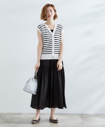 grove（グローブ）の「【2点SET】可愛く着まわせる！便利なニットベスト＆スカートセット（セットアップ・レディース）」