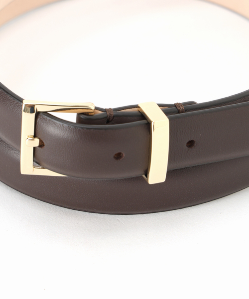 IENA(イエナ)の「MANUELA/マヌエラ 20mm LEATHER BELT(ベルト・レディース・ブラウン/ブラック・FREE)」の13枚目の写真