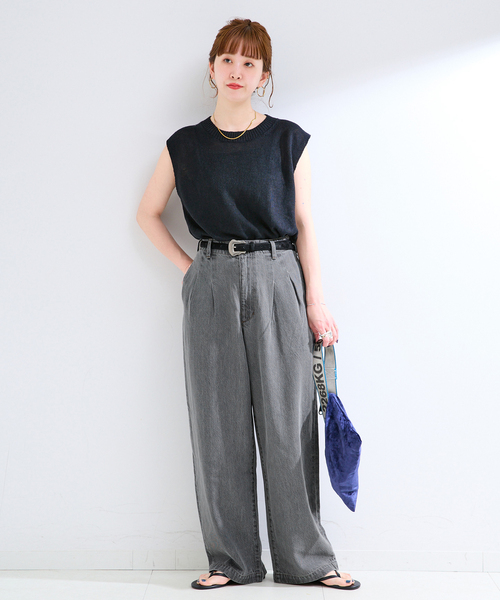 B.C STOCK（ベーセーストック）の「《追加3》ウォッシャブル / DU JOUR/デュ ジュール TROUSER JEAN（その他パンツ・レディース・ネイビー/チャコールグレー/ブルー系その他・36/38）」の4枚目の写真
