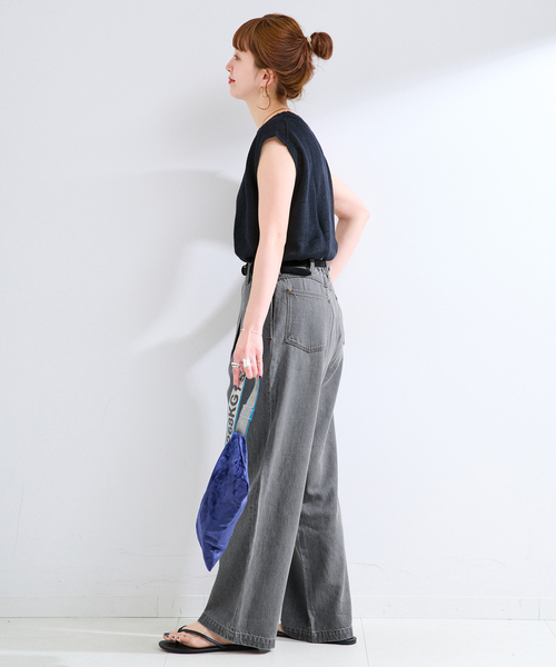 B.C STOCK（ベーセーストック）の「《追加3》ウォッシャブル / DU JOUR/デュ ジュール TROUSER JEAN（その他パンツ・レディース・ネイビー/チャコールグレー/ブルー系その他・36/38）」の5枚目の写真