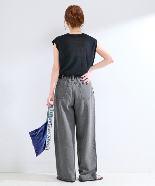 B.C STOCK（ベーセーストック）の「《追加3》ウォッシャブル / DU JOUR/デュ ジュール TROUSER JEAN（その他パンツ・レディース・ネイビー/チャコールグレー/ブルー系その他・36/38）」の6枚目の写真