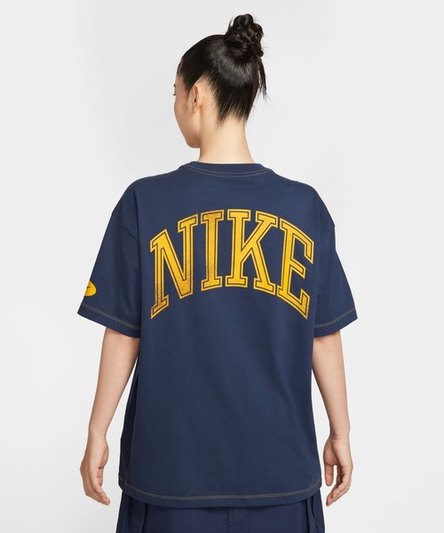 NIKE（ナイキ）の「ナイキ  NSW ストリート OS S/S NIKE（Tシャツ/カットソー・レディース・ネイビー/ホワイト/ブラック・L/M）」の14枚目の写真