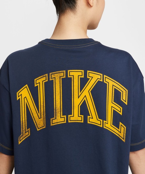NIKE（ナイキ）の「ナイキ  NSW ストリート OS S/S NIKE（Tシャツ/カットソー・レディース・ネイビー/ホワイト/ブラック・L/M）」の12枚目の写真