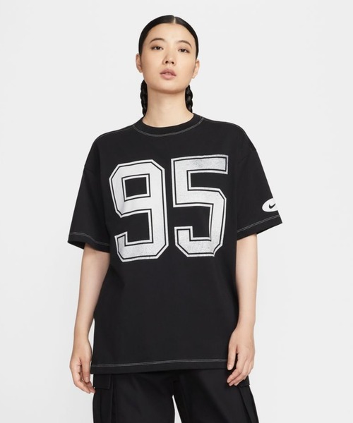 NIKE（ナイキ）の「ナイキ  NSW ストリート OS S/S NIKE（Tシャツ/カットソー・レディース・ネイビー/ホワイト/ブラック・L/M）」の9枚目の写真