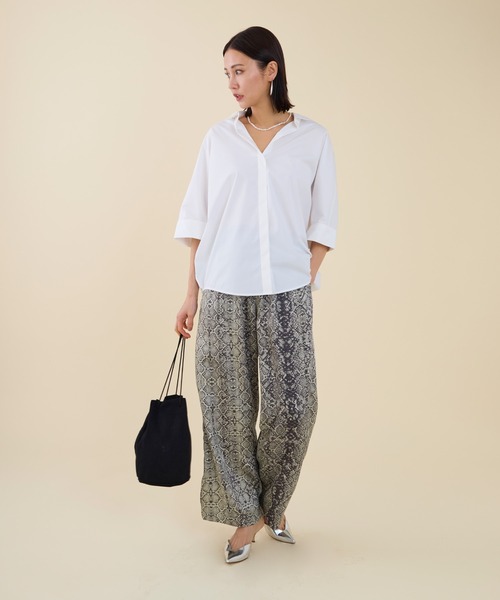 marmors(マルモア)の「【marmors】original python print pants(その他パンツ・レディース・グレー/ブラウン・36)」の4枚目の写真