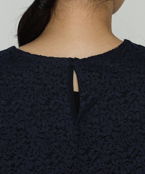 K.T KIYOKO TAKASE(キヨコタカセ)の「リネンコードレース レイヤード風ブラウス(シャツ/ブラウス・レディース・ネイビー/チャコール・7号/9号)」の16枚目の写真