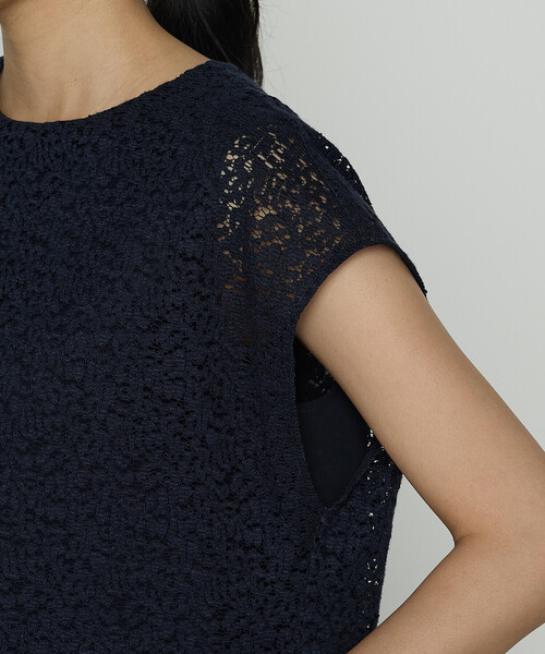 K.T KIYOKO TAKASE(キヨコタカセ)の「リネンコードレース レイヤード風ブラウス(シャツ/ブラウス・レディース・ネイビー/チャコール・7号/9号)」の17枚目の写真