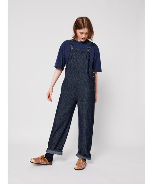 BOBO CHOSES(ボボショーズ)の「Denim stripe dungaree(サロペット/オーバーオール・レディース・ネイビー・S/M/L/XS/XL)」の12枚目の写真